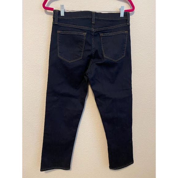 J Crew Vintage Cropped Blue Dark Wash Jeans 29 - Picture 3 of 7